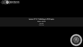 07.01 Publishing to ROS topics 07.01 Publishing to ROS topics