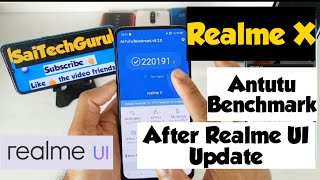 Realme x antutu benchmark after realme ui update