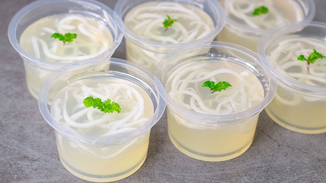 10 Min Coconut Dessert In Cup | Coconut Pudding Recipe | Thai Dessert |  Yummy