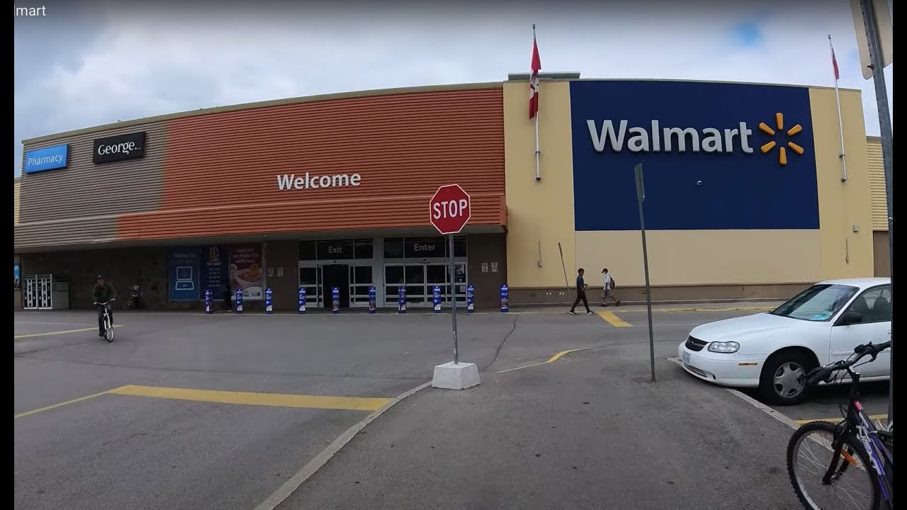 POV Supermarket Shopping Walmart Supercentre in Scarborough, Ontario