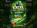 Ms Excel in Telugu Class 5 || Learn Excel Basics || Microsoft Excel Tutorials #viral #shorts