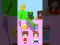 JJ Draw Hate or Love - MAIZEN Minecraft Animation 🏫🎮 #shorts #minecraftanimation #maizen