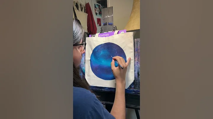 Painted on a tote bag for the first time