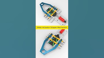 Slider Actuator Gripper Mechanism #mechanism #mechanicaldesign #engineering #mechanic #3ddesign