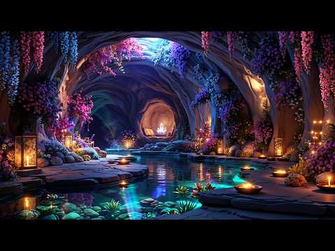 Crystal Blossom Cave 🌸 Fantasy Ambience for Sleep & Meditation