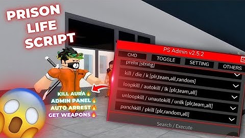 PRISON LIFE SCRIPT!🔥 ADMIN PANEL 😱 KILL ALL 🔥 KEYLESS ✅ WORKS ON ALL EXECUTORS!!