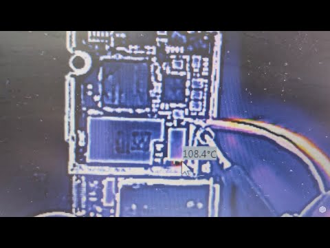 We fixed the motherboard of the iPhone X phone that was short-circuited with the thermal camera!