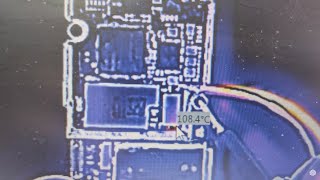 We fixed the motherboard of the iPhone X phone that was shortcircuited with the thermal camera!