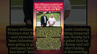 Prince William Exposes His & Kate’s ‘Celebrity Traitors’ Obsession—Then Meets a Star! 👀🔥