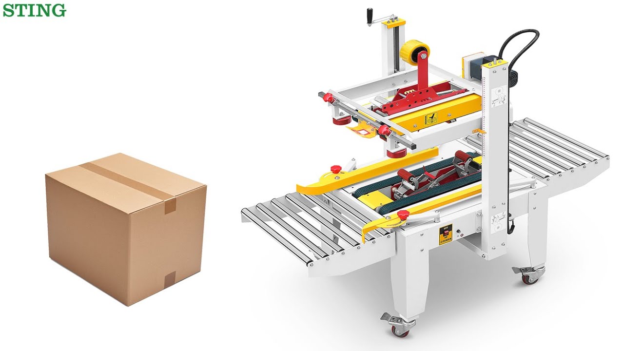 Automatic Top Flaps Folding Case Box Carton Bopp Tape Sealing Sealer ...