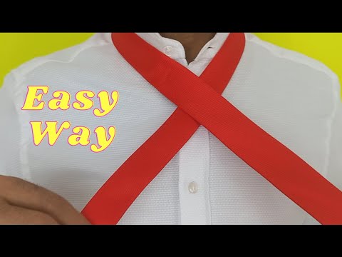 How to tie a tie Easy Way  || Slowly - Mirrored Windsor Knot
