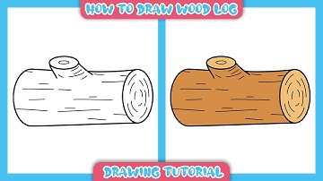 How to Draw Wood Log (Wooden Logs)