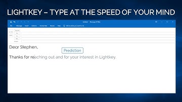 Lightkey - Introducing Full Sentence Prediction for Windows PCs