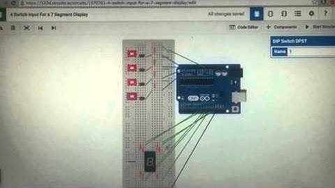 Arduino Binary to decimal converter (4/4 Code)