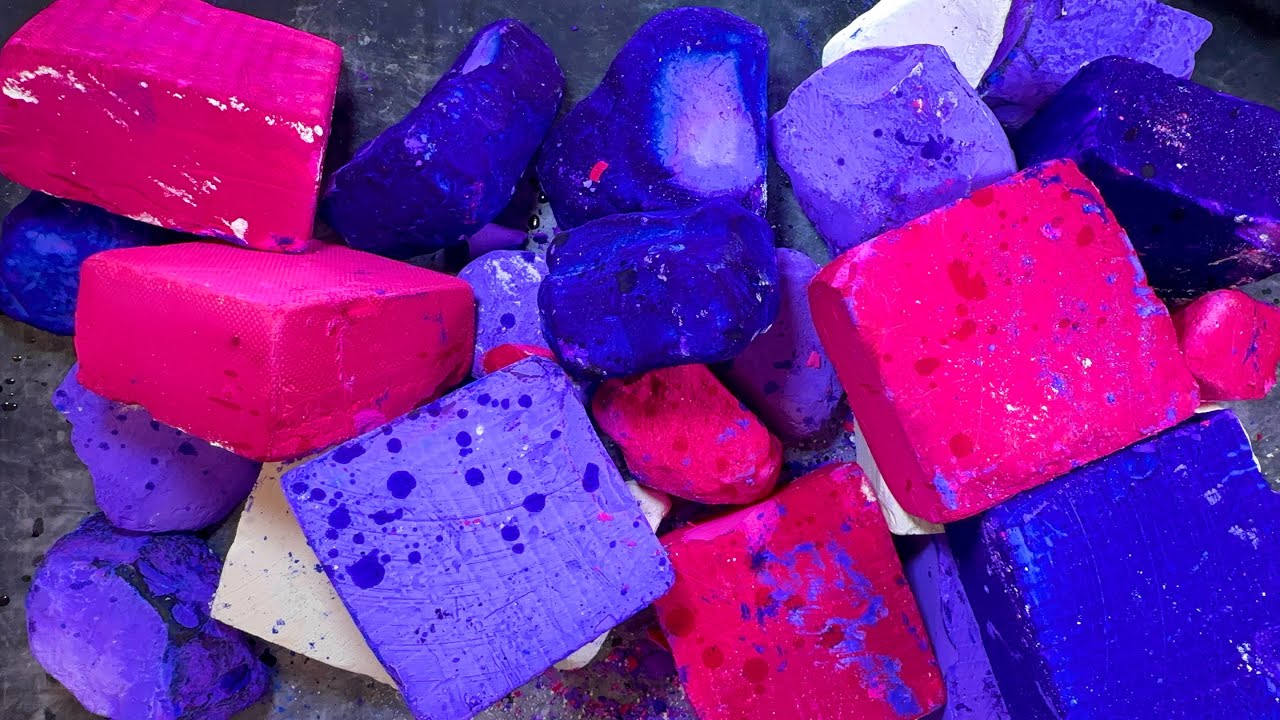 ASMR / Pink & Purple Dyed Unpolished Chalk