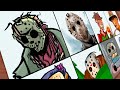 Drawing Friday Night Funkin&#39; VS Jason  | Freddy vs Jason (FNF Mod/Horror)