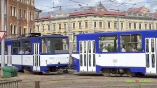 Trams in Riga, Latvia - Рижский трамвай 2016