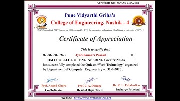 National level quiz on web technology |Free E-certificate within 2 minutes |online quiz