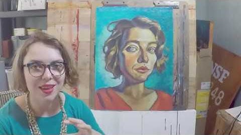 Expressive Self Portraits in Chalk Pastel