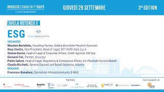 Inhousecommunitydays 2022 Tavola Rotonda Ii Esg