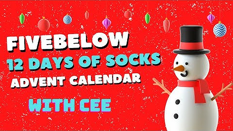 Five Below 12 Days of Socks Advent Calendar Unboxing (Days 9 and 10)