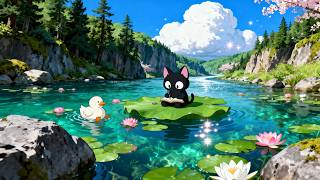 Trust the gentle current and let your worries drift.... 🌸✨ | Jazz Lofi for Focus | Deep work & Study