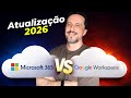 Qual Nuvem usar em 2026 - Microsoft 365 ou Google Workspace.