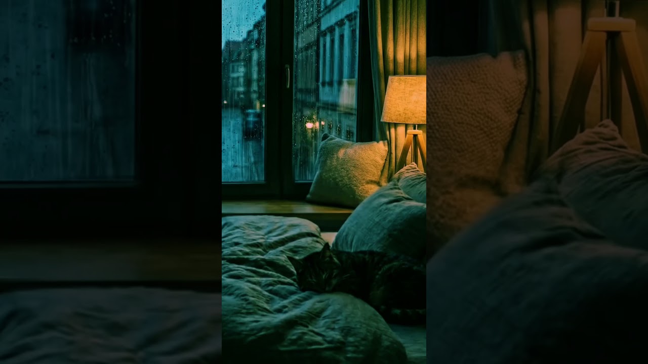 Heavy Rain on Window Sound 🌧️💤 (Relaxing) 