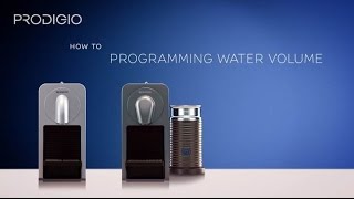 How to program the cup size of your Prodigio and Prodigio & Milk Machine