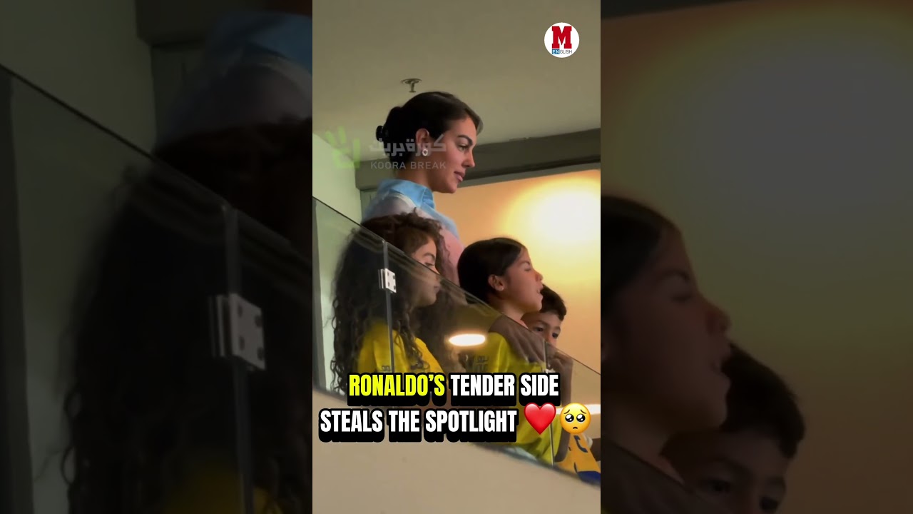 Cristiano showing the soft side that makes him unforgettable ❤️🥺 