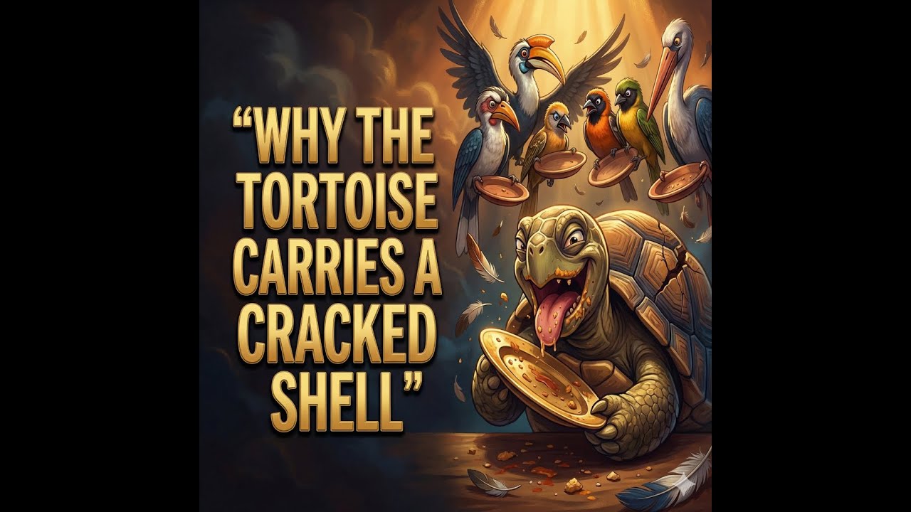 Why the Tortoise Carries a Cracked Shell | African Folktale Story for Kids & Adults