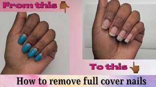 Can you soak off Rubber Base Coat?| How to remove full cover nails