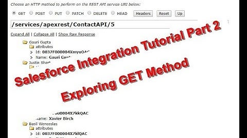 Salesforce Integration Tutorial Part 2 - Exploring GET Method
