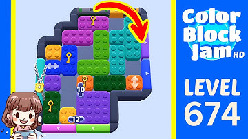 Color Block Jam Level 674 Solution Walkthrough