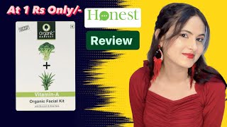I tried Organic Harvest Vitamin A Facial Kit | Facial at Home honestreview organicharvest