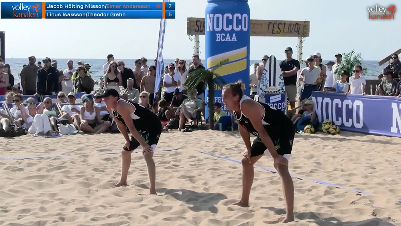 SM-FINAL: Jacob Hölting Nilsson/Elmer Andersson – Linus Isaksson/Theodor Grahn | Beachvolley-SM 2024