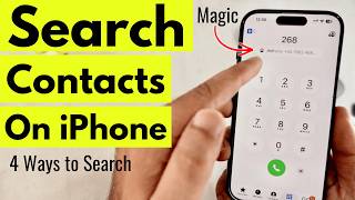 How to Search Contacts on iPhone | Magic Method - 4 Methods