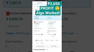 Real Algo Trade ✅ ₹3,656 PROFIT #VerifiedPNL #NiftyTrading #TradingShorts  #MomentumZone  #NoFake