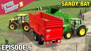 LOADING COW MANURE Farming Simulator 19 Timelapse - Sandy Bay Seasons FS19 Ep 6