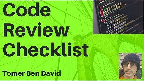 Code Review Checklist