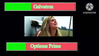 Optimus Prime Vs Galvatron With Healthbars
