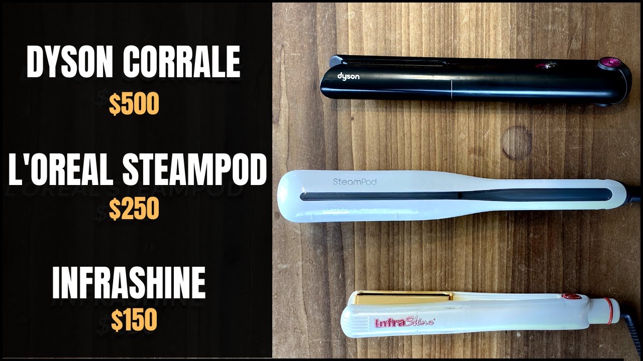 Best Hair Straightener // PRO HAIRSTYLIST REVEALS THE TRUTH #Lorealsteampod #dysoncorrale