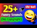 25  Funny Sound Effects YouTubers Use  |NoCopyright #umarchughtai #funnysounds