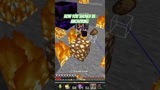 your anchoring WRONG! #minecraft #music #pvp #tutorial #minecrafttutorial #minecrafttips #gaming