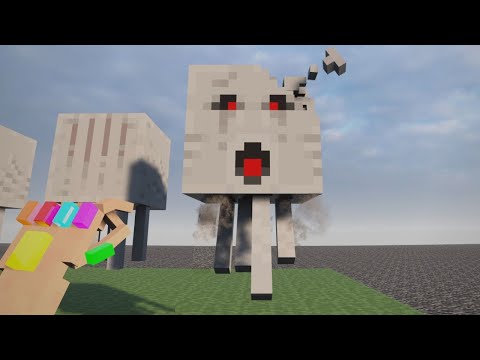 THANOS Snaps GHAST in Realistic Minecraft TEARDOWN