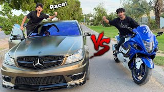 Vdano Mercedes Vs Heavy Bike Hayabusa Drag Race
