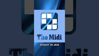 NYT Midi X-Word 8/20/26 | #nytcrosswordanswers #wordpuzzlegame #crosswordpuzzles