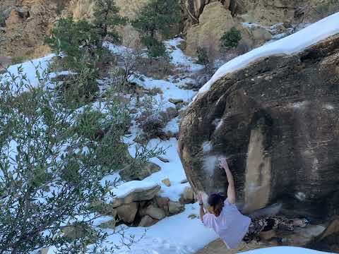 Beta Video for climb Champagne Supernova v9, Joe's Valley