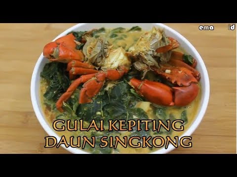 Resep Kepiting Gulai Daun Singkong