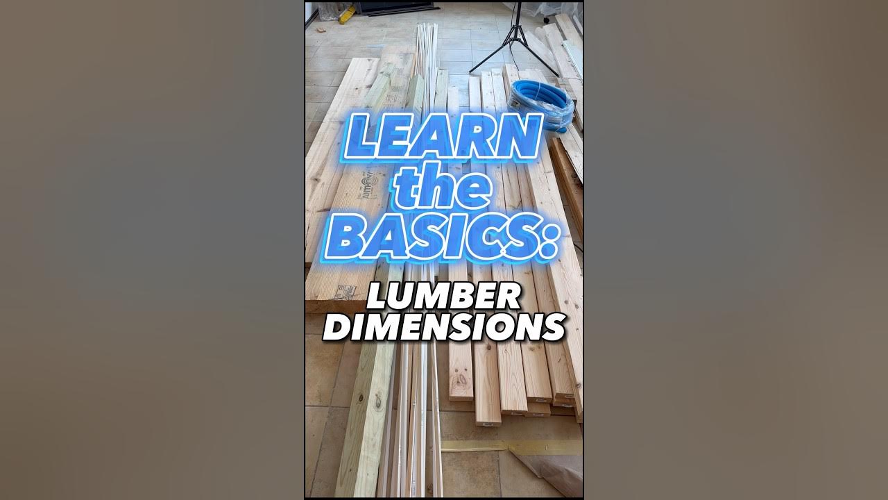Construction Basics: Lumber dimensions explained #2x4 #howto #diy #